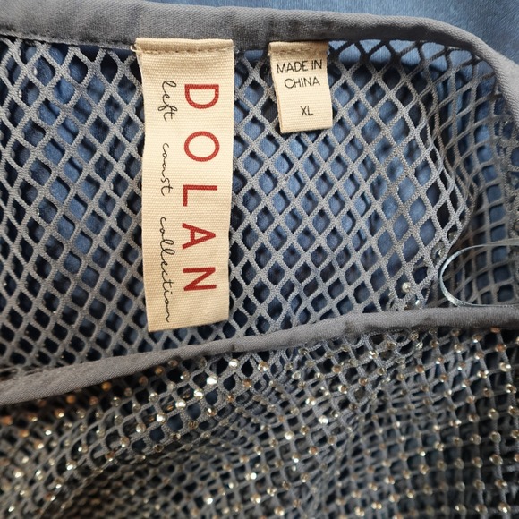 Anthropologie Dolan Dress Womens Extra Large NWT Mesh Satin Slip Twofer Midi - Picture 7 of 16